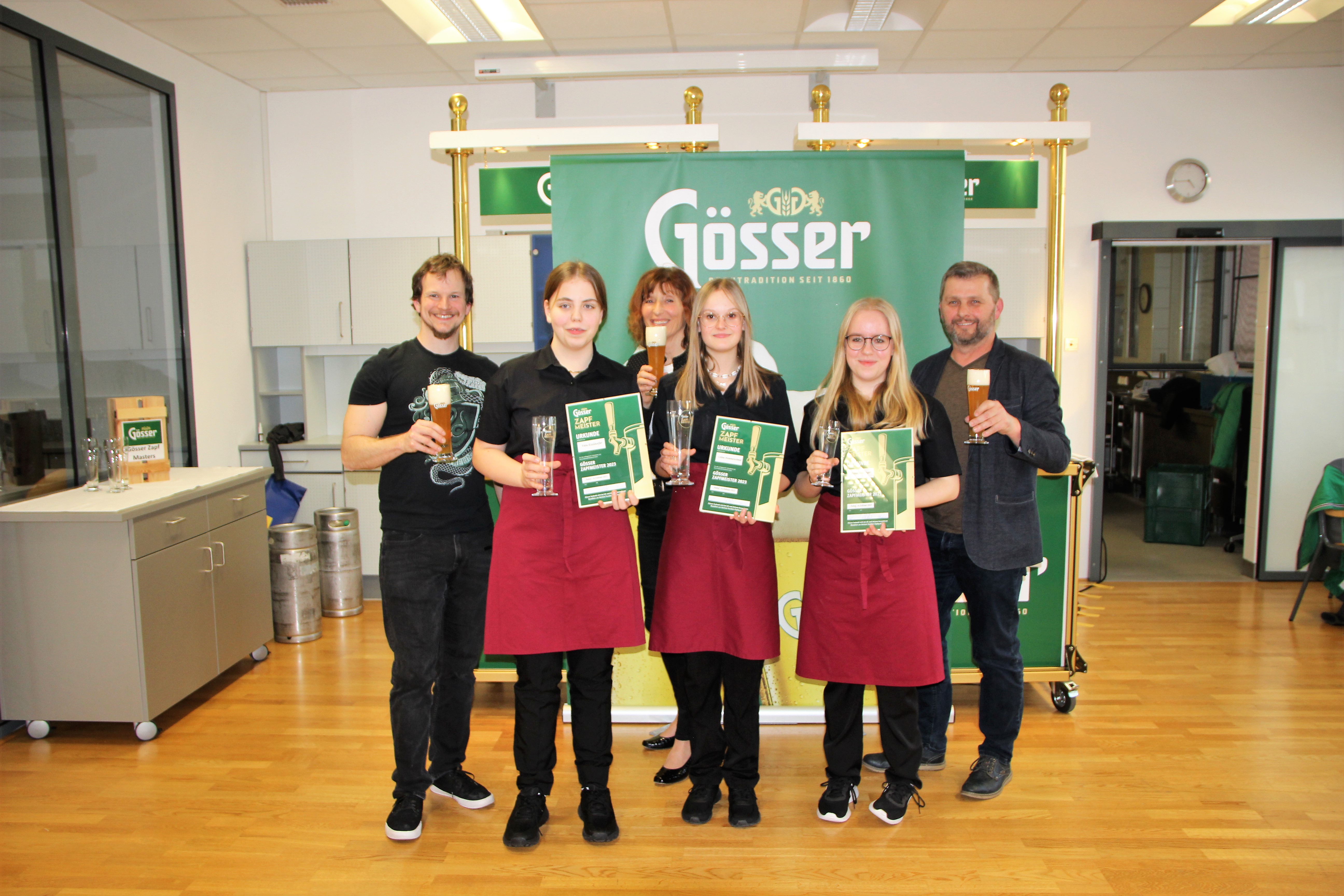 Bierzapf-Gewinner mit Jury